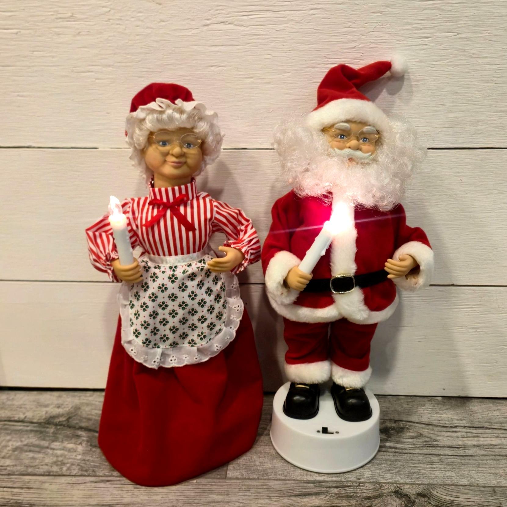 1988 Telco Vintage Motionette Porcelaine Noël Cloche Rouge Lumière En