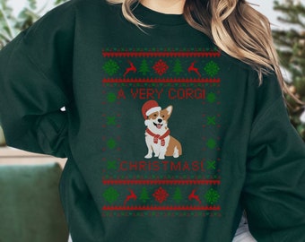 Corgi Ugly Christmas Sweater, Corgi Christmas Shirt, Corgi Ugly Christmas Sweater, Funny Corgi Shirt, Corgi Mom Shirt, Corgi Shirt
