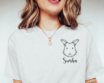Custom Bunny Mom T-Shirt, Bunny Mom Gifts, Lionhead Bunny Gift, Personalized Bunny Breed Shirt, Holland Lop Bunny Shirt, Dwarf Rabbit Shirt