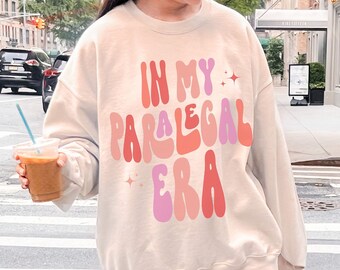 In My Paralegal Era Sweatshirt, Retro Paralegal Crewneck, Solicitor Paralegal Gift, Trendy Women in Law Shirt, Legal Assistant Sweatshirt