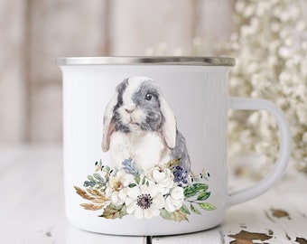 Bunny Camping Mug, Holland Lop Bunny Mug, Bunny Mom Gift, Bunny Mom Mug, Bunny Gifts, Bunny Mug, Bunny Lover Gift, Easter Bunny Mug