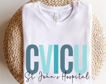 CVICU Shirt, Cvicu Nurse Shirt, Personalized CVICU Sweatshirt, Cardiac Nurse, Custom Nurse Shirt, Cardiovascular Icu, ER Nurse Shirt