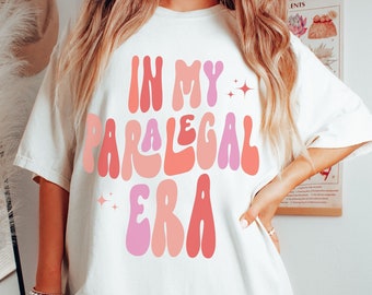 In My Paralegal Era Comfort Colors T-shirt, Retro Paralegal Shirt, Solicitor Paralegal Gift, Women in Law Shirt, Legal Assistant Sweatshirt