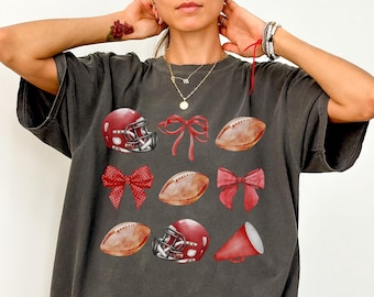 Coquette Game Day Shirt, Game Day Bows Tee, Cheer Shirt, Football Mom Shirt, Spirit T-Shirt, Sports Mom Shirt, Team Spirit,School Spirit Tee