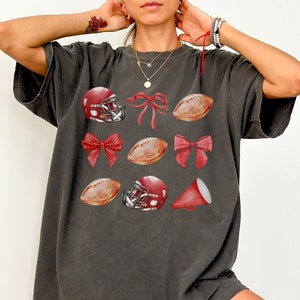 Coquette Game Day Shirt, Game Day Bows Tee, Cheer Shirt, Football Mom Shirt, Spirit T-Shirt, Sports Mom Shirt, Team Spirit,School Spirit Tee