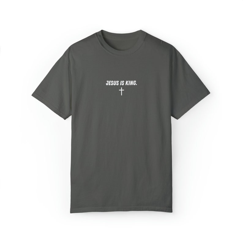 Jesus ist König Shirt für Männer, christliches Shirt der Männer, Jesus Shirt, religiöses Shirt, Glaube Kleidung, christliches Geschenk, Anbetung Shirt Bild 9