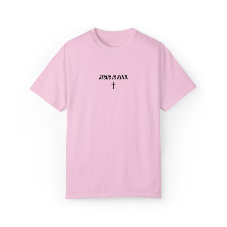 Jesus ist König Shirt für Männer, christliches Shirt der Männer, Jesus Shirt, religiöses Shirt, Glaube Kleidung, christliches Geschenk, Anbetung Shirt Blossom