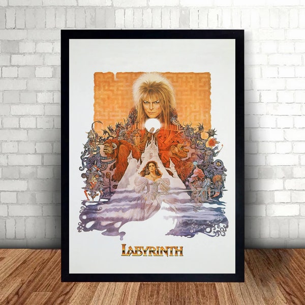 Labyrinth Movie Poster Canvas Wall Art Home Decor(Not included the frame)