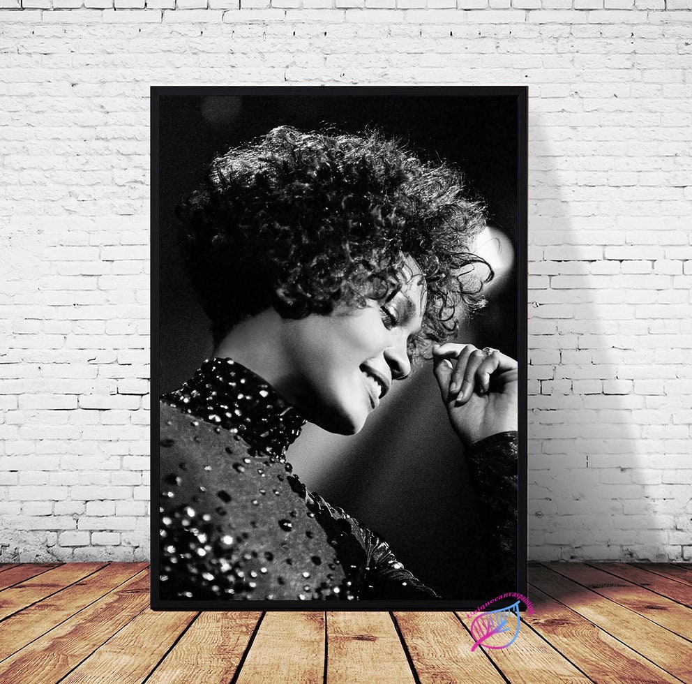 Discover Whitney Houston Music Poster Canvas Wall Art Home Decor