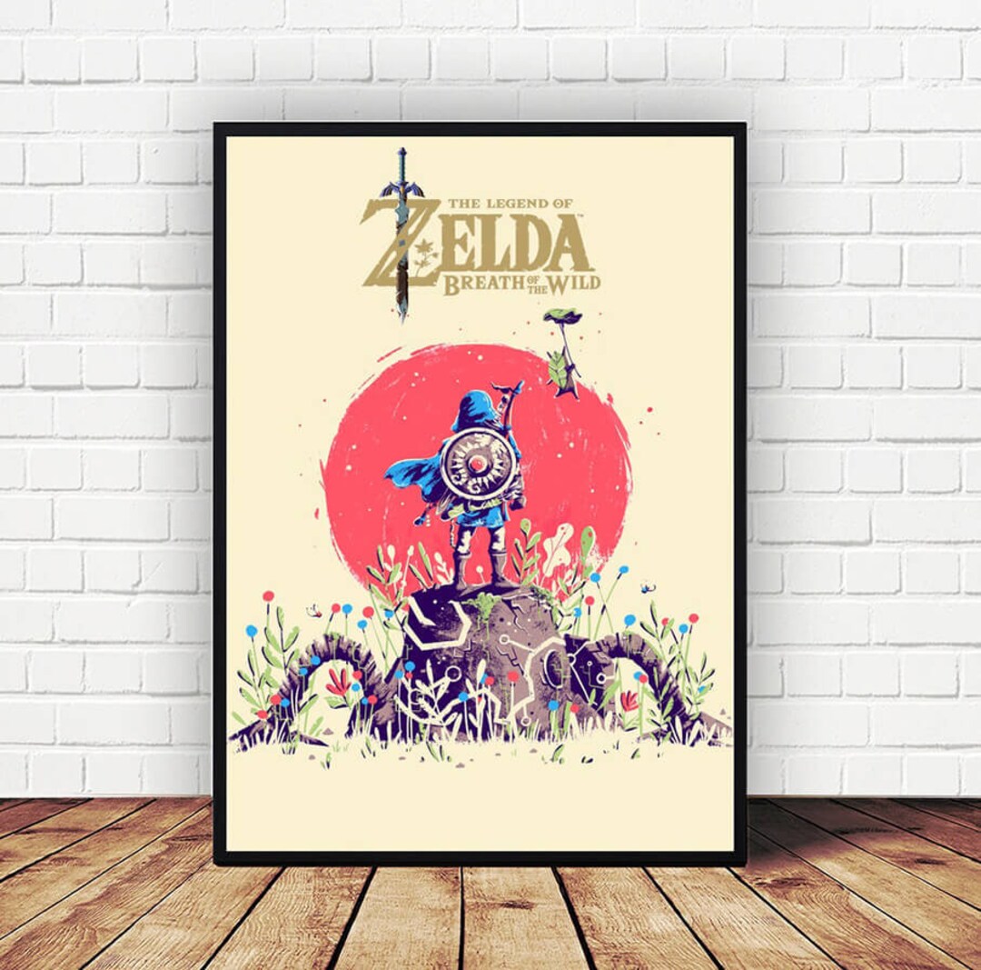 The Legend of Zelda Breath of the Wild Anime Poster Canvas Wall Art Home Decor no Frame Etsy