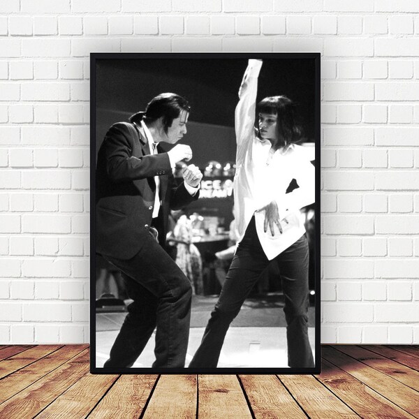 Pulp Fiction Movie Poster Canvas Wall Art Home Decor (No Frame)