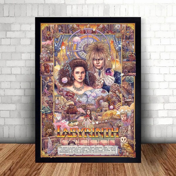 Labyrinth Movie Poster Canvas Wall Art Home Decor(Not included the frame)