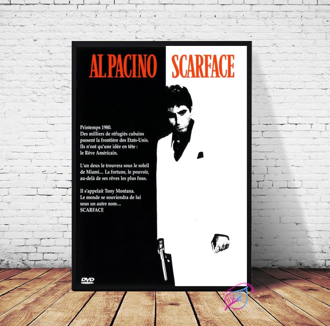 Al Pacino Scarface Movie Poster Canvas Wall Art Home Decor no Frame - Etsy