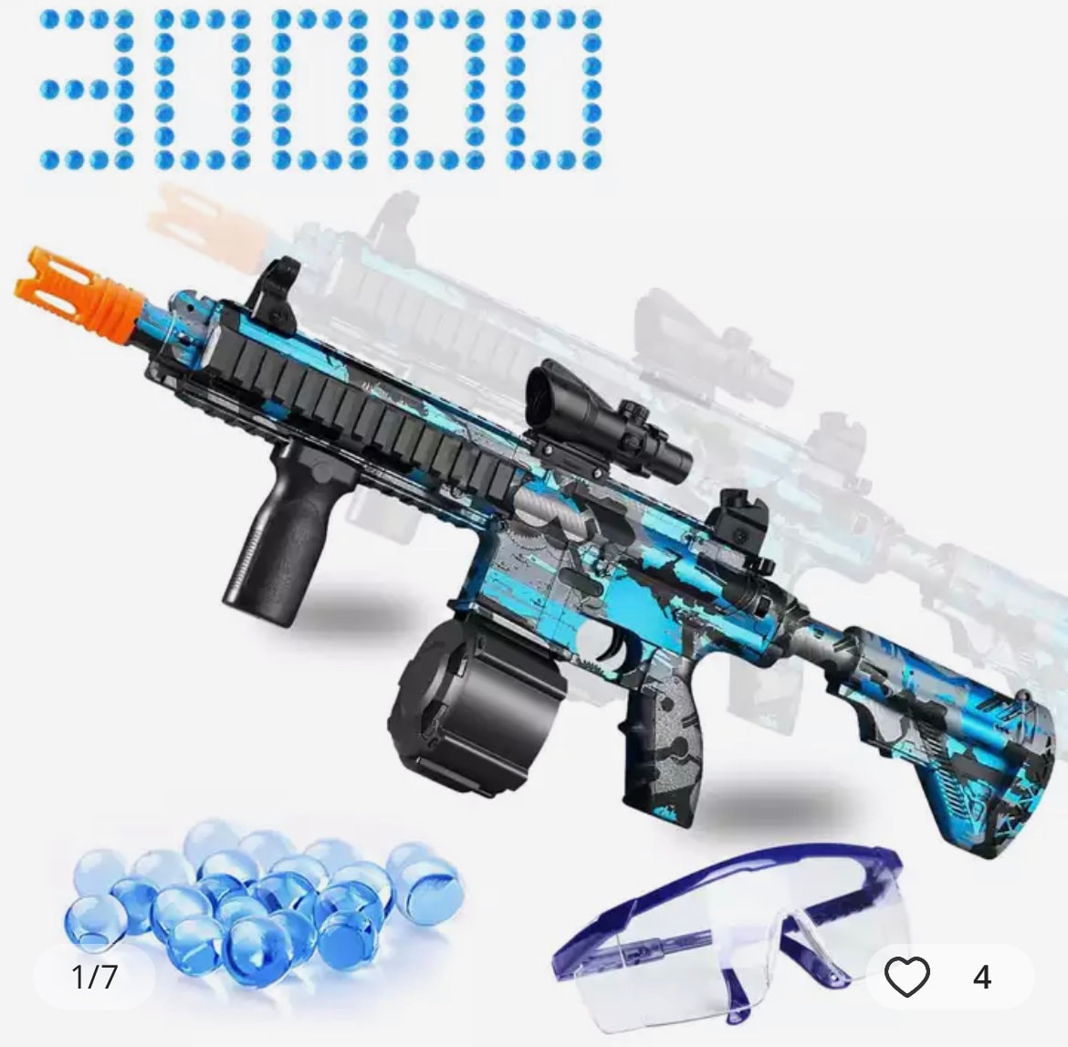 M416 Gel Gun Blaster With 15000 Hydrogel Balls With Automatic Etsy Canada