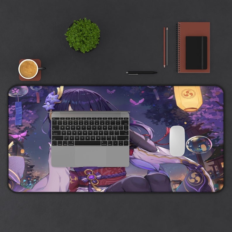 Raiden Shogun Genshin Impact Desk Mat Etsy Australia