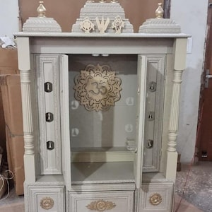 Wooden Temple For Wooden Mandir Handmade Wooden Temple, Wooden Mandir, Home Altar, Pooja Room Decor, Spiritual Gift, Indian Handmade Items,