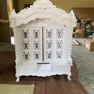 Wooden Temple For Wooden Mandir Handmade Wooden Temple, Wooden Mandir, Home Altar, Pooja Room Decor, Spiritual Gift, Indian Handmade Items,