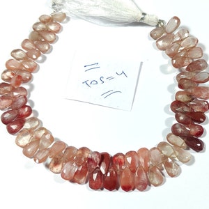 AAA+ Natural Andesine Faceted pear Shap,5.5x8 to 5x8  mm size Andesine Gemstone | Heart Beads Jewelry Making,Wholesale Beads Supplier,8 inch