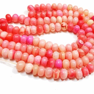 16 inch strand smooth shaded  opal rondelle beads,8.5 mm size,cabochon opal rondelle gemstone beads,gemstone rondelle beads,opal beads shape