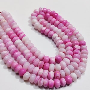 rose pink opal rondelle beads,rose  opal rondelle beads ,8.5 mm aprox size,16 inch strand, opal rondelle gemstone beads shape,opal beads