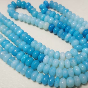 Peacock Opal Rondelle Beads: Dark Shade, 8mm, 16 Inch Strand