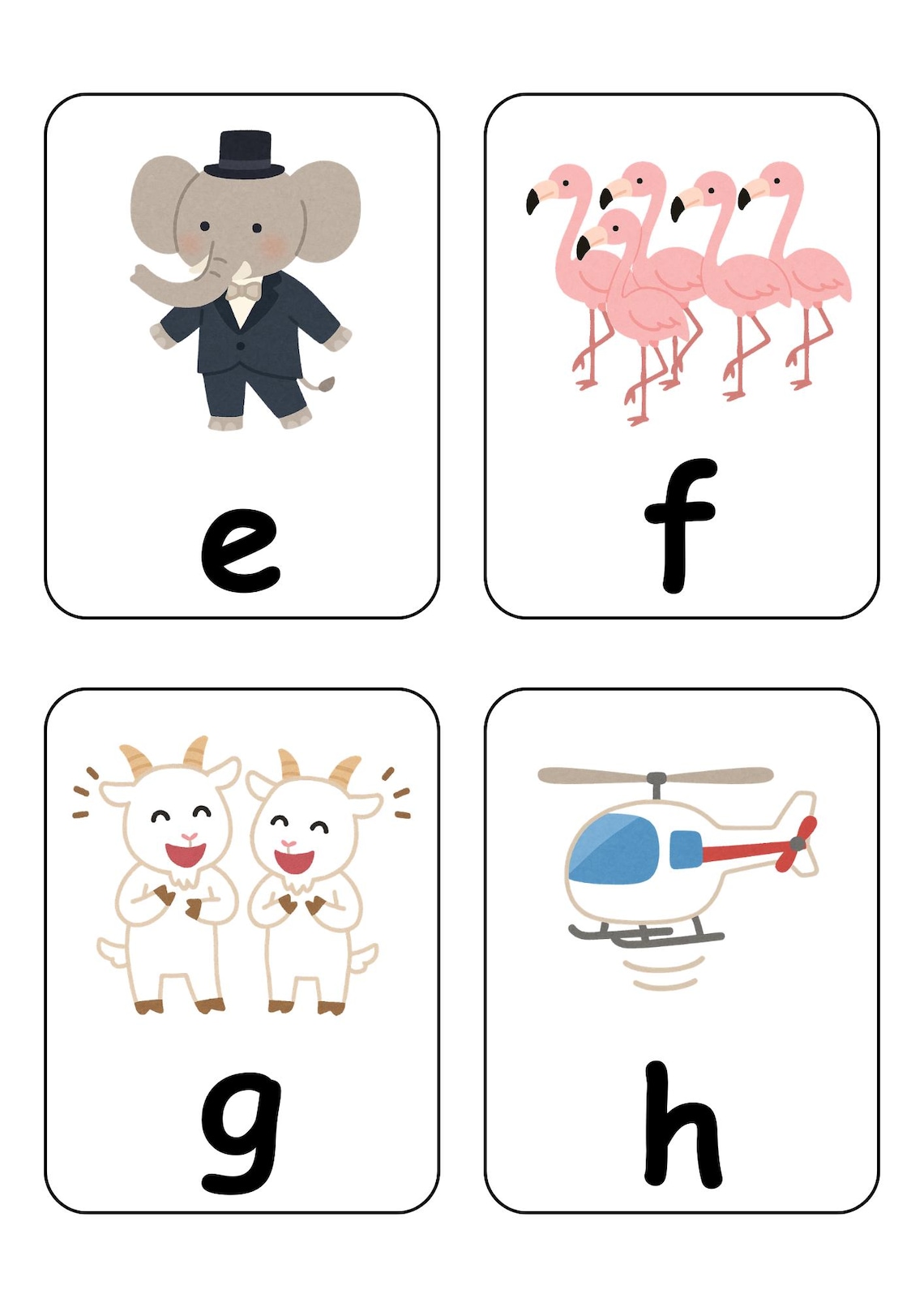 Printable Flashcards, Phonetic Alphabet, Ants on the Apple Song, A–Z ...
