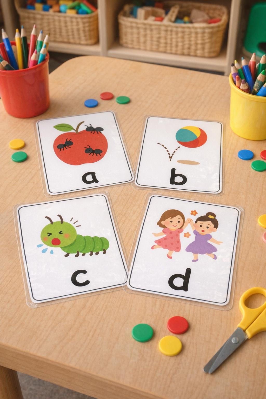 Printable Flashcards, Phonetic Alphabet, Ants on the Apple Song, A–Z ...