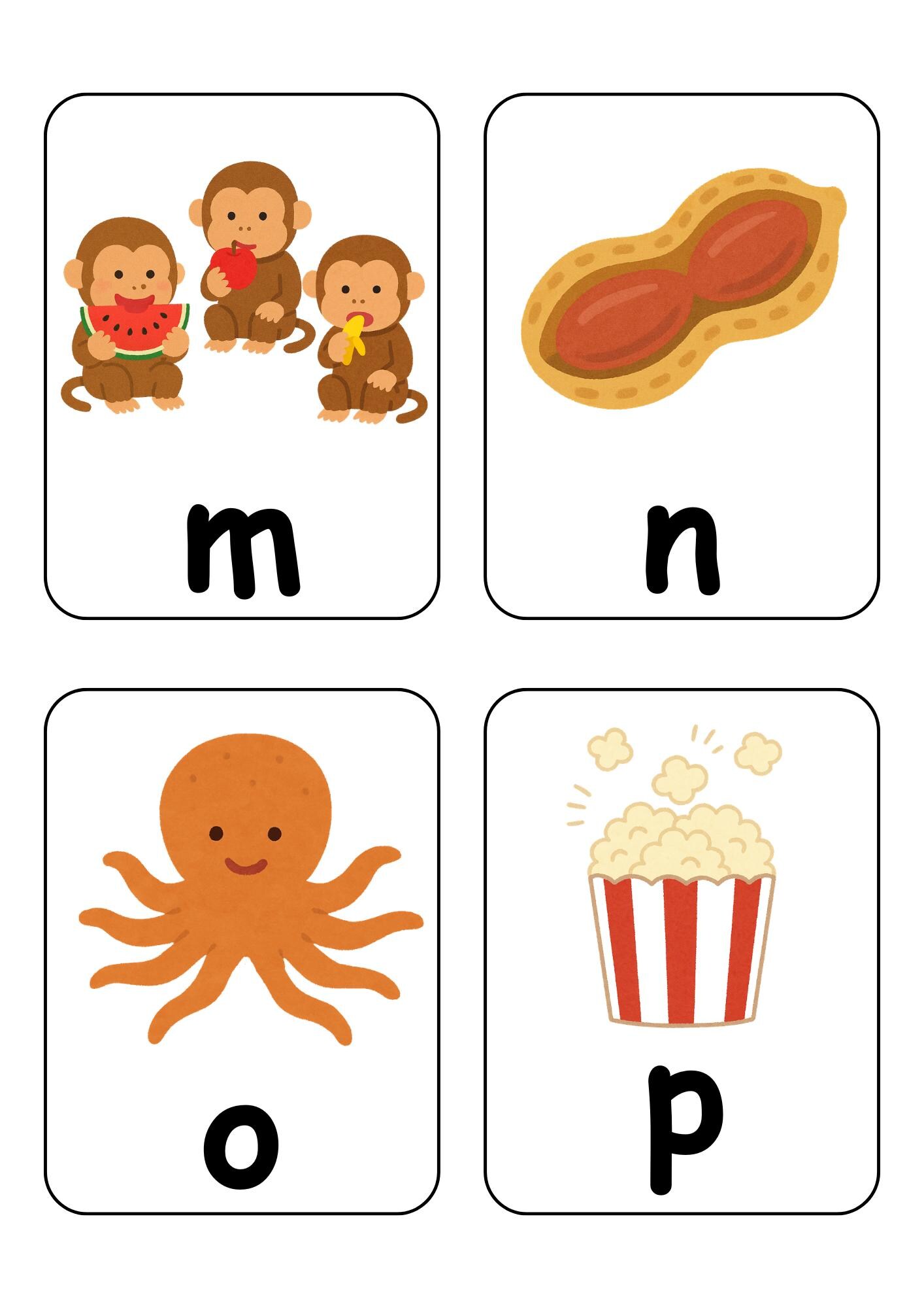 Printable Flashcards, Phonetic Alphabet, Ants on the Apple Song, A–Z ...