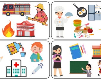 Printable Occupations Literacy Game, Language & Literacy Learning Resource for Kids Aged 4–6