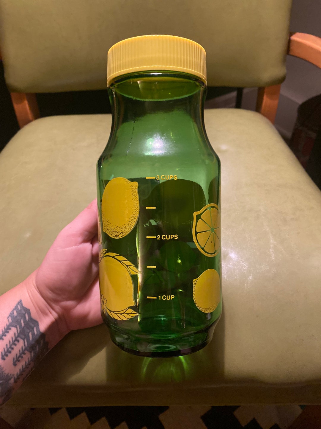 Vintage Lemon Juice Carafe Etsy