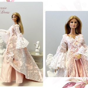 Vestido histórico para muñecas / Juguetes Integrity, Nu Face, Fashion Royalty