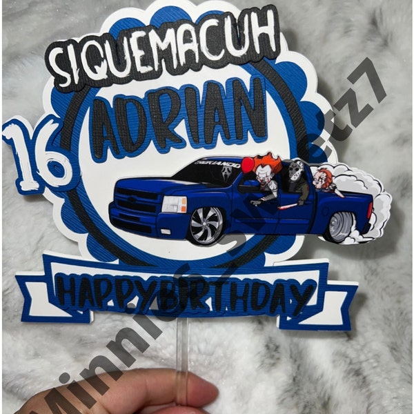 No Quema Cuh Birthday Topper Etsy