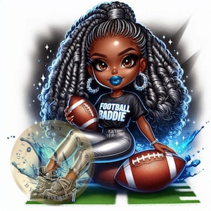 Fußball Baddie || Spieltag Glam || Sportlicher Glam || Fußball Mode || Druckbar || Druck auf Bestellung || Digitaler Download || PNG