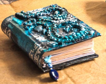 Handmade Sea Witch Spellbook: Octopus Tentacle Journal, Nautical Grimoire