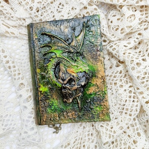 Magical Dragon Journal: A6 Green Grimoire for Fantasy Fans - Birthday Gift Idea