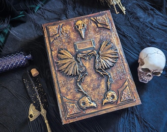 A4 Grimoire Binder Folder: Gothic Book of Shadows, Witch Spell Book Cover WITHOUT PAGES