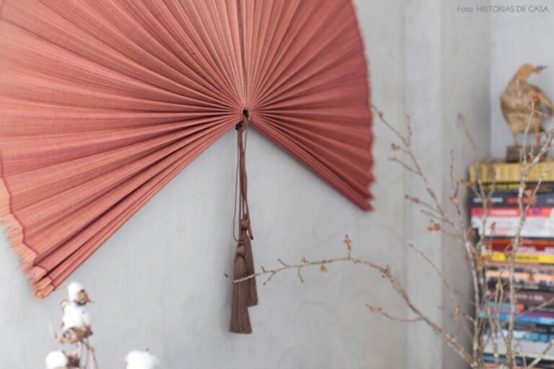 60 Inch Bamboo Wall Fan Large Bamboo Fan Wall Decor Giant Etsy