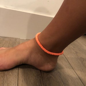 Neon Nectarine Anklet