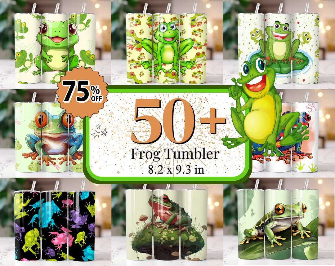 50+ Frog Tumbler Wrap, Funny Frog Tumbler Wrap, 20oz Frog Sublimation ...
