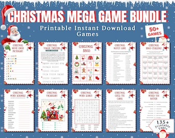 50 +  Mega Christmas Games Bundle, Christmas Family Game, Christmas Party Games, Printable Christmas Game Bundle, Christmas Games Activities