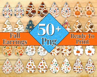 50+ Herbst Tear Drop Ohrring, Herbst Tear Drop Ohrring, Floral Tear Drop Ohrring, Herbstlaub Tear Drop Ohrring, Ohrring Sublimationsdesign