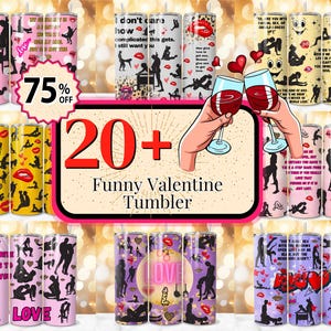 20 + Funny Valentine Tumbler Wrap Bundle Design, My Favorite Thing To Do Tumbler, Adult Humor Tumbler Wrap, Funny Dirty Valentine Wrap PNG