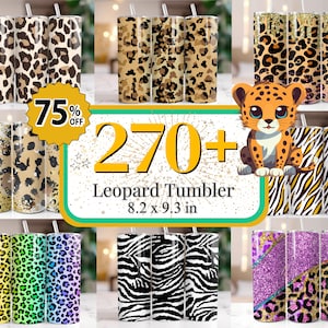 270+ Leopard  Tumbler Wrap Designs, Cheetah Print Tumbler Wrap, Leopard Sublimation Designs, Cheetah Tumbler Wrap, Glitter Leopard Tumbler