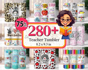 280 + Teacher Tumbler Wrap, Teacher Nutrition Facts, Teacher Life Tumbler, Teacher Appreciation, Teacher Affirmation,  Messy Bun Teacher PNG