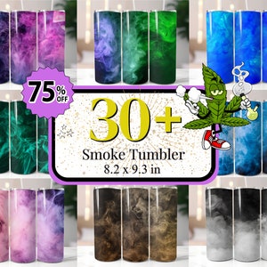 30 + 30 Rauchglas-Wrap-Designs im Bundle, Black Smoke Tumbler Wrap, Smoke Sublimation, 20 oz Tumbler, Smoke Design PNG, Smokey Tumbler PNG