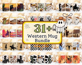 31 + Western Mug Wrap, Horse Riding Mug Wrap, Western Rodeo Cowboys Mug Wrap, Western Sublimation Design 11oz & 15oz Mug, Cow Girl Mug PNG