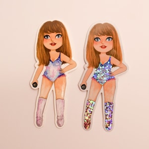 Eras Singer Sticker, Glitter or No Glitter