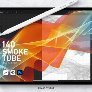 Smoke Tube For Procreate, Photoshop and Clip Studio Paint