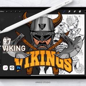 Viking For Procreate, Photoshop and Clip Studio Paint