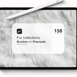Fur Brushes for Procreate | Realistic Fur and Hair Texture for Animal Art & Illustrations